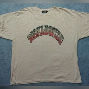 Beige Graphic Crewneck T-Shirt